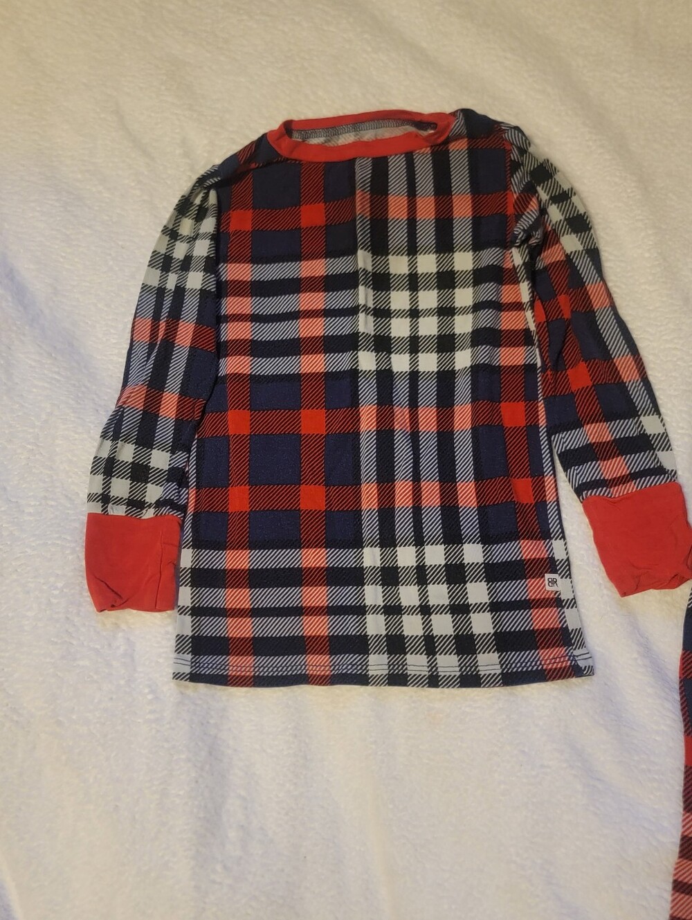 Bums & Roses Plaid "Checkmate" Print Bamboo 2 Piece Pajama Set - Picture 2 of 8
